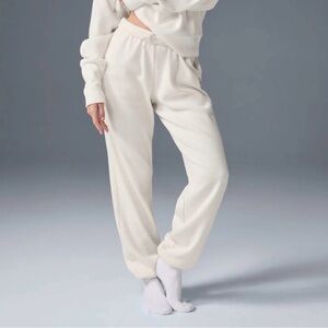 ALO white waffle Women's Jogger Pants